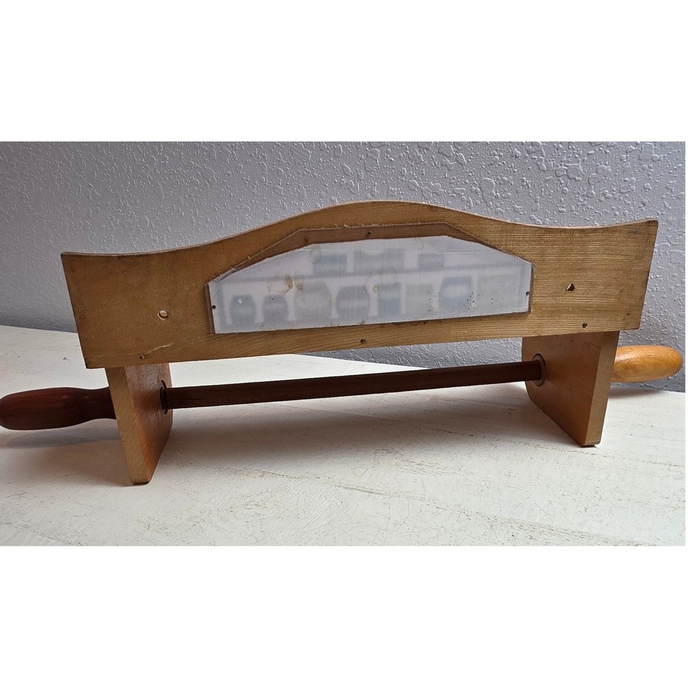 Vintage Wood Country Store Paper Towel Holder Wall Mount Shelf General Store - Picture 15 of 16